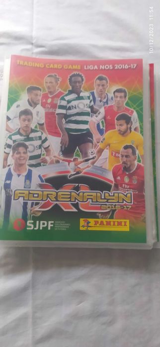 Caderneta Panini INCOMPLETA cartas Adrenalyn XL Liga Nos 2016-17