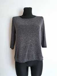 Granatowa bluzka sweterkowa z ozdobnym tyłem mgiełka M 38 Cubus