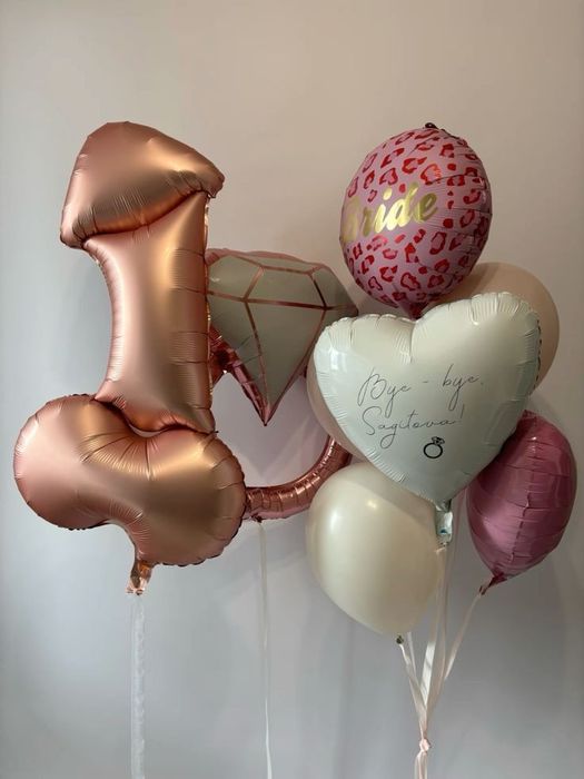 Кульки на дівич вечір, Шарики на девичник, шары гелиевые, гелевые