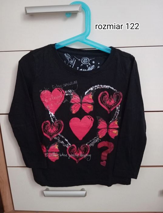Bluzka dla dziewczynki rozmiar 122