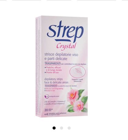 Восковые полоски для депиляции Strep Crystal