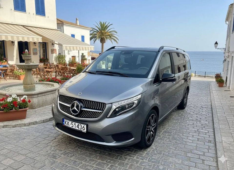 Mercedes-Benz Klasa V Mercedes-Benz V 300 d Exclusive długa 4x4 hak 237KM jasna skóra 7os