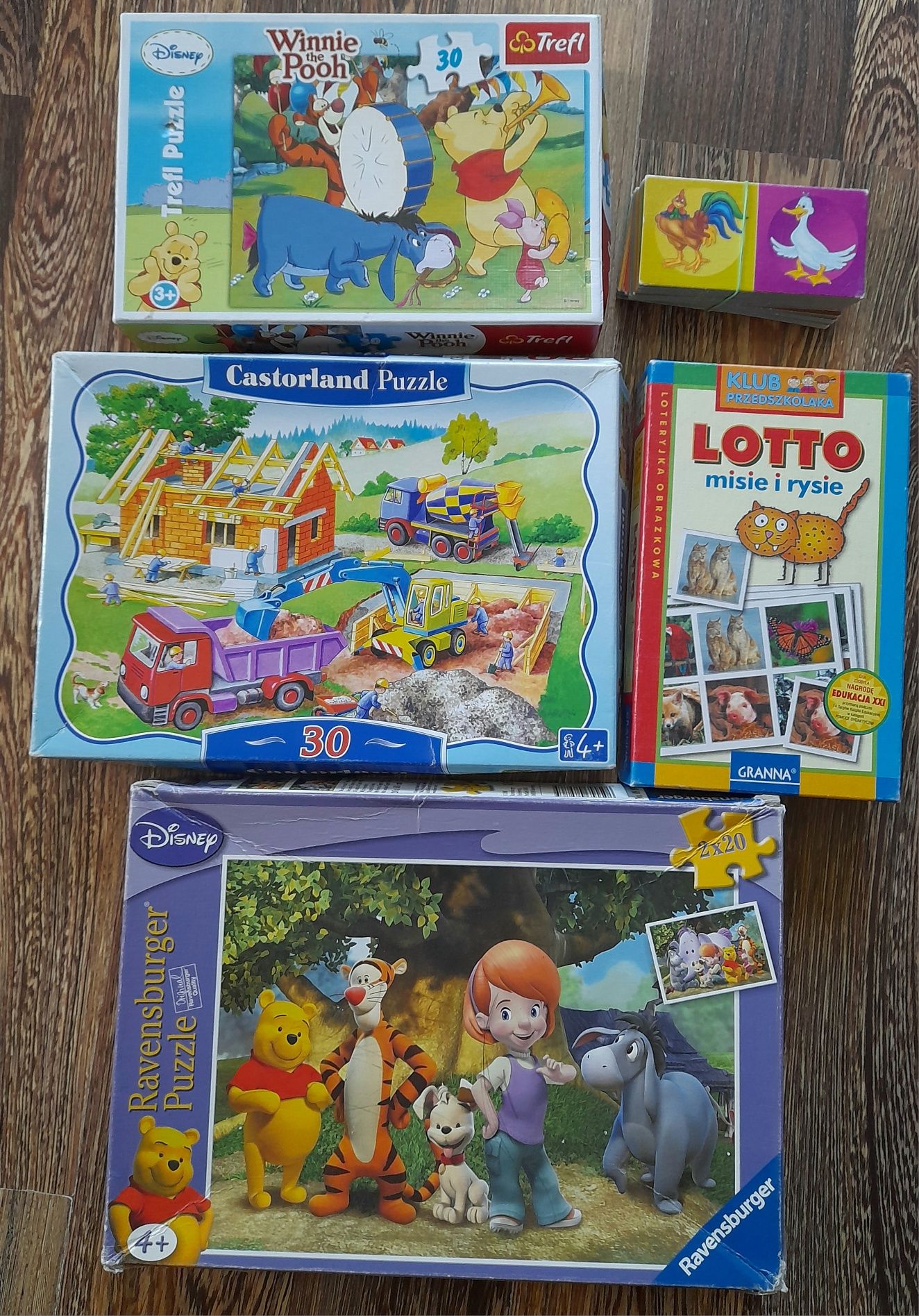 Puzzle Kubuś Puchatek 20, 30 elementów,gry