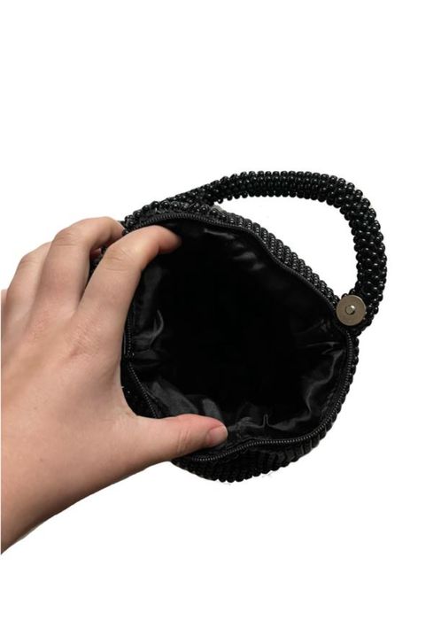 Сумка з бісеру чорна