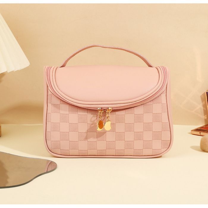 Kosmetyczka Rozkładana Kuferek Róż Ks82