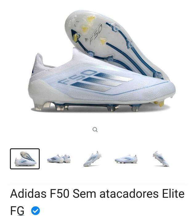 Chuteiras F50 Laceless Elite FG - tam 42 2/3