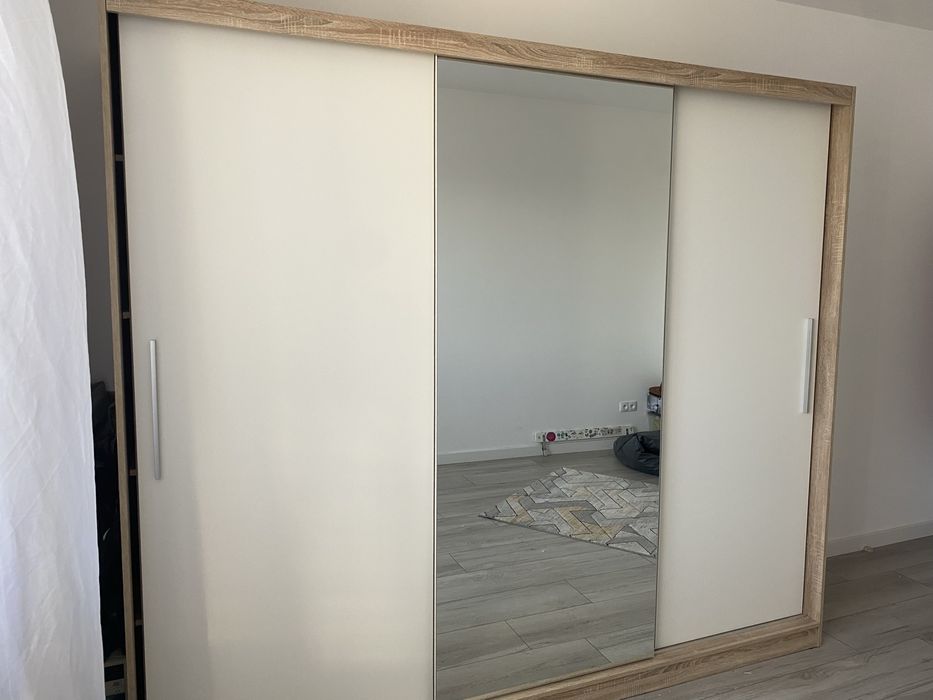 Szafa 250 cm z lustrem drzwi przesówane