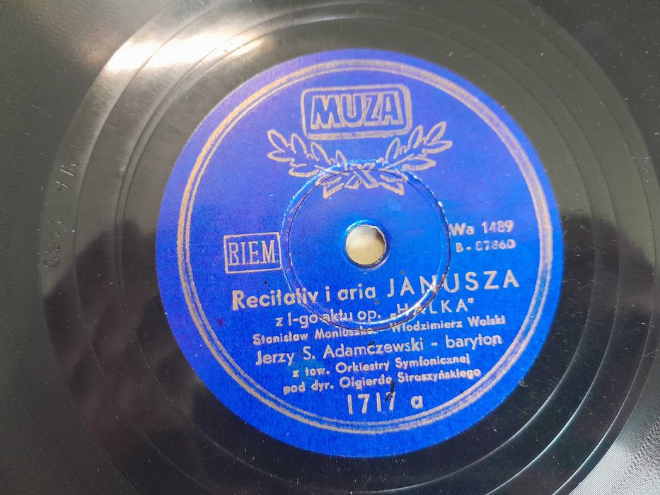 Stary album płyty szelakowe Muza stara płyta aria poemat zestaw retro