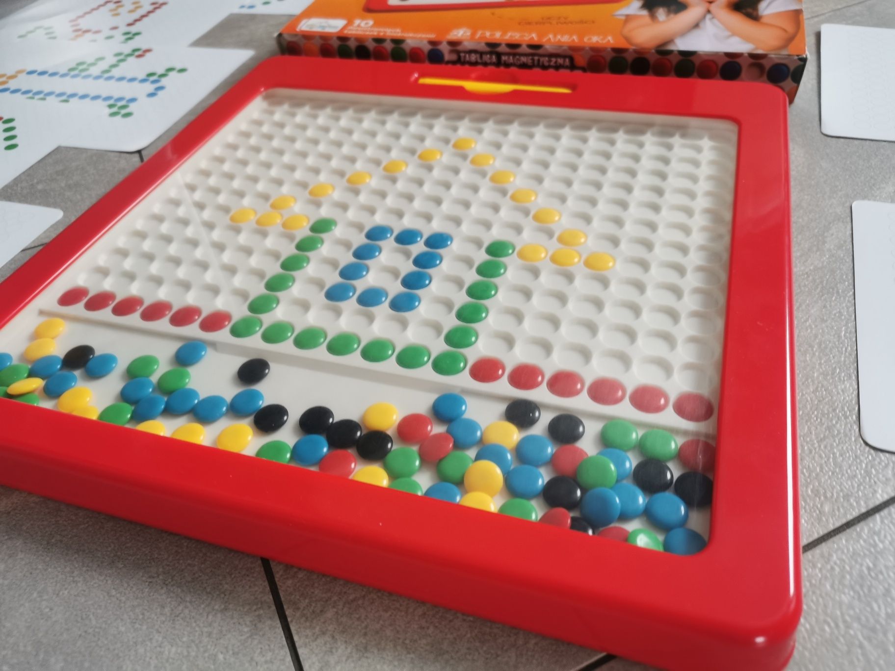 Tablica magnetyczna MagPad Dots duża XXL trening koncentracji