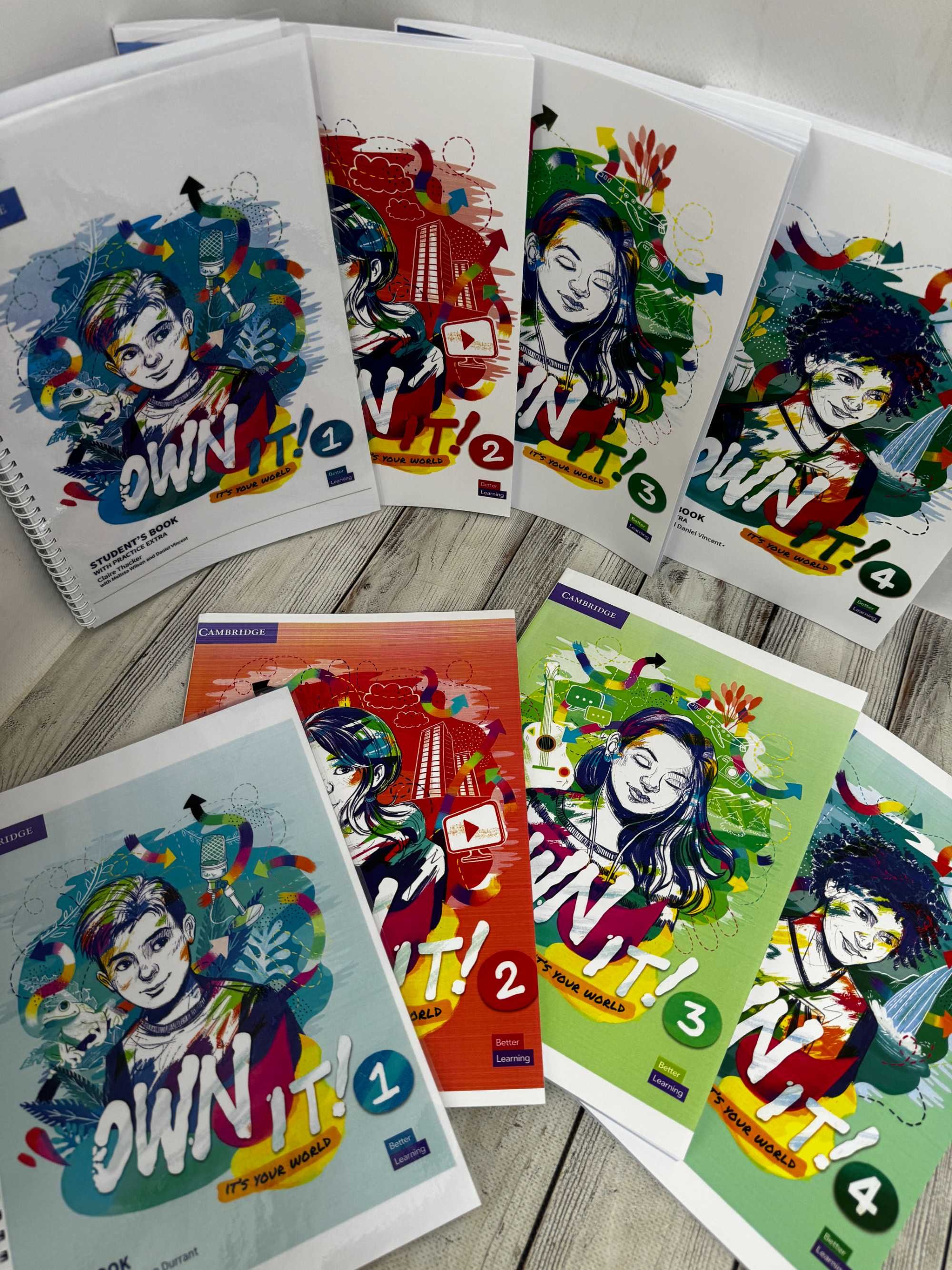 Own It! 1,2,3,4 Student`s book + Woorkbook