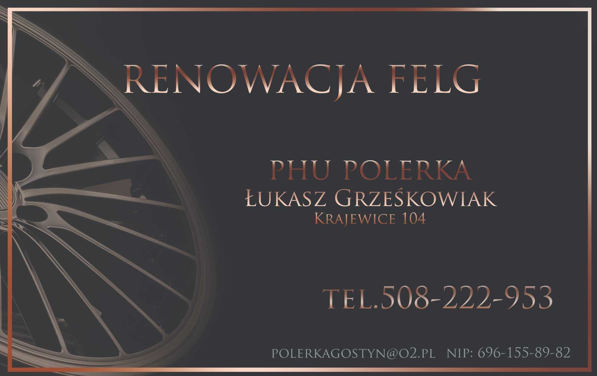 Renowacja felg aluminiowych, spawanie, CNC, polerowanie, malowanie