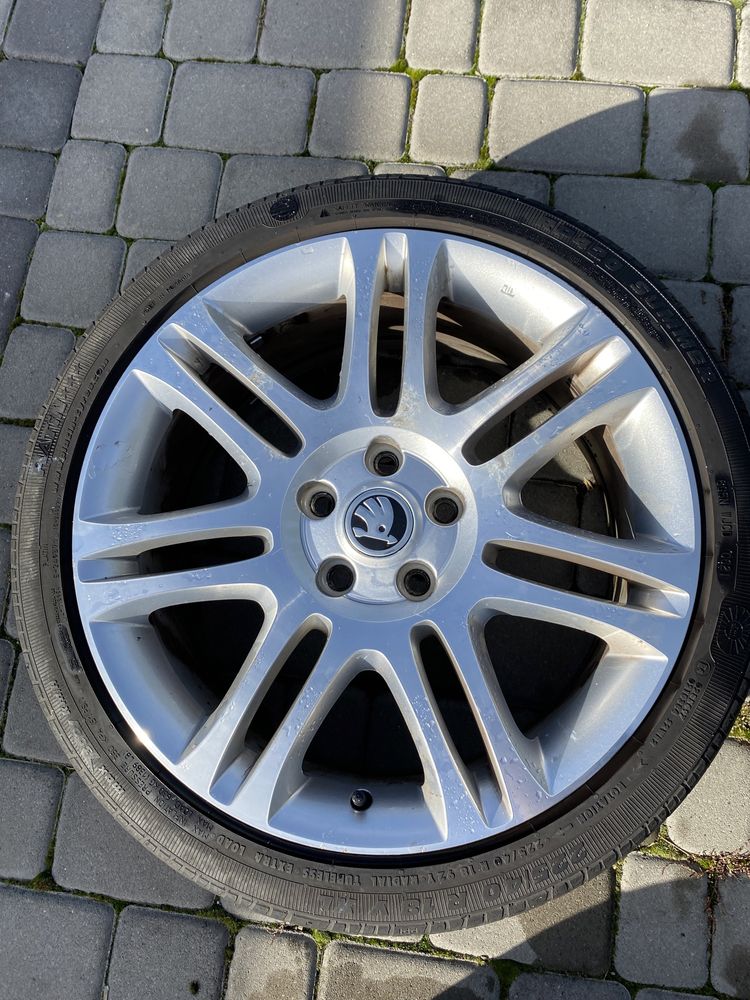 Alufelgi 5x112 18 cali Skoda Octavia Superb Karoq Kodiaq Yeti opony