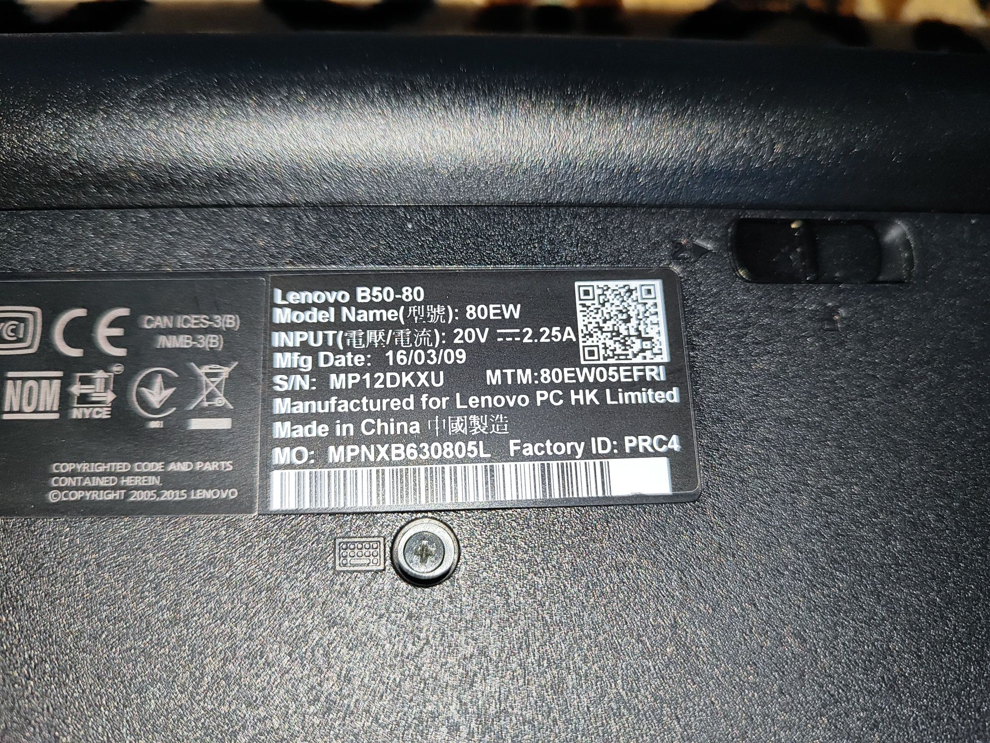 Продам Lenovo B50-80 Laptop - Type 80EW б/у в ідеальному стані
