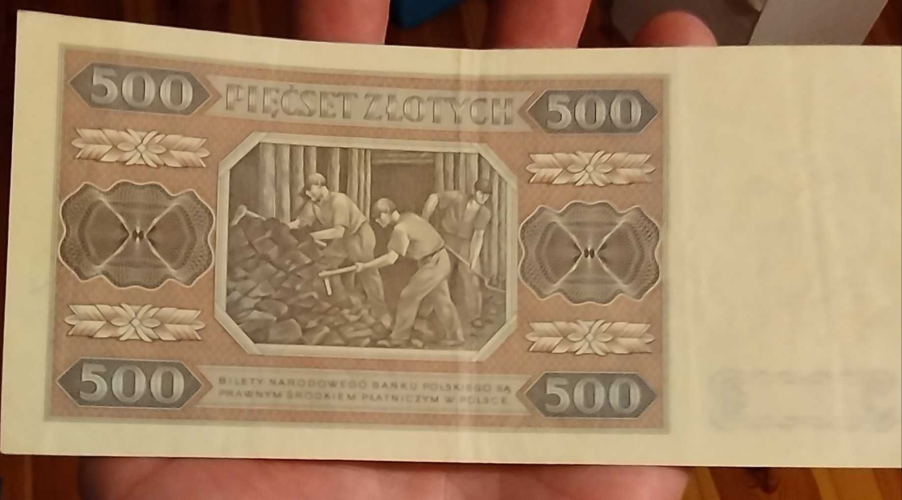 Banknot 500zł z 1948r Górnik KOLEKCJA LUCOW okazja