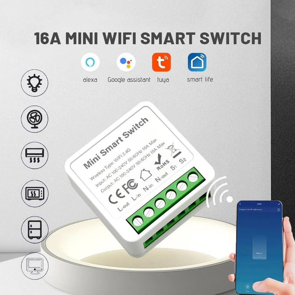 Wifi реле умный выключатель Smart Switch 16A
