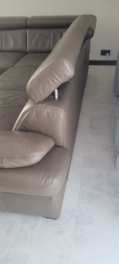 Narożnik 200x270 cm skóra naturalna