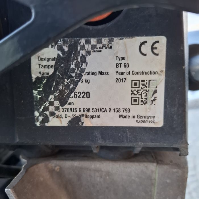 Stopa wibracyjna Bomag BT60 Skoczek 2017 r. 144 mtg (wacker,Amman)