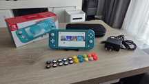 Konsola Nintendo Switch Lite + Etui + karta pamieci 64gb + pudelko