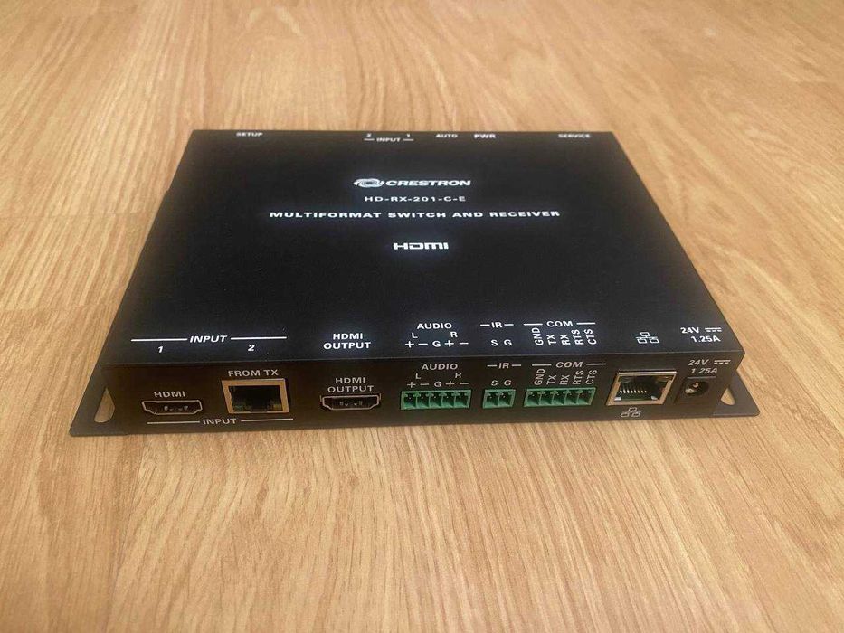 Crestron multiformat switch an receiver hd-rx-201-c-e