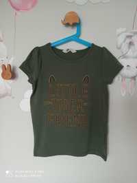 H&M bluzka t-shirt dla dziewczynki r. 134/140