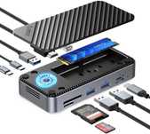 Док станция USB-С Hub Orico DPM2P9-V1 10-IN-1 HDMI 4K60Hz SD&TF RJ45