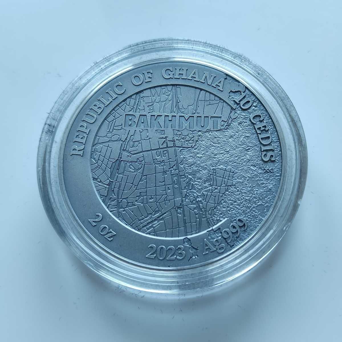 Фортеця Бахмут монета Fortress Bakhmut 2023 рік срібло 2 унції торг