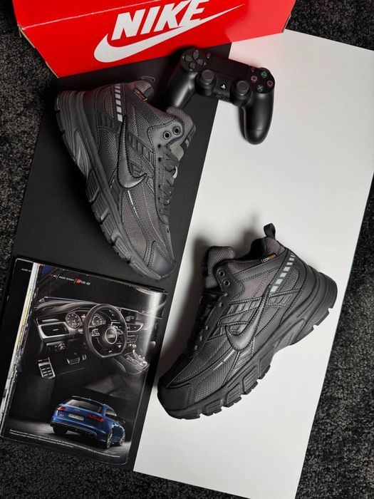 Чоловічі кросівки найк на хутрі Nike Initiator High Fur Grey [41-46]