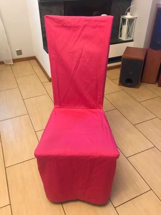 6 sztuk osłon na krzesła różowe dekoracje