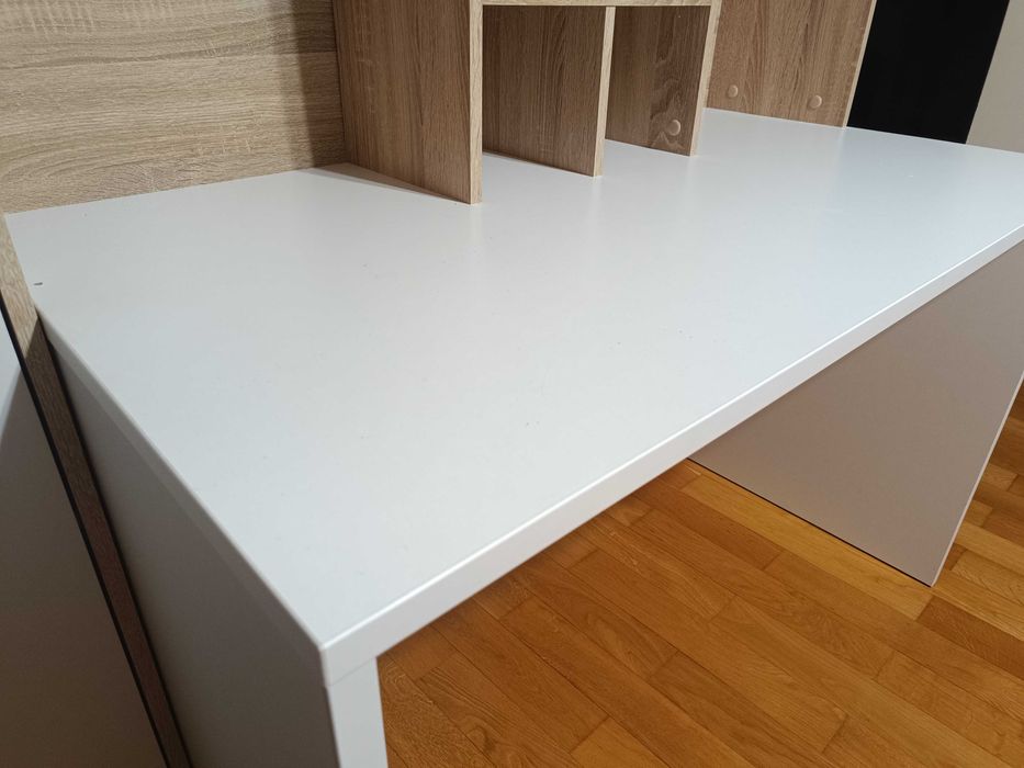 Biurko z nadstawką i szafką ERIADU - jak NOWE