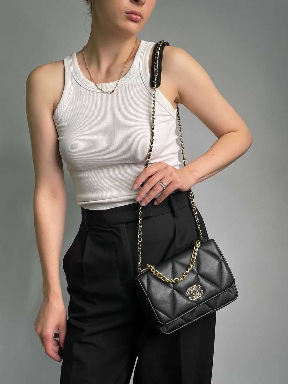 Жіноча ділова сумка Chanel Medium Bag Еко Шкіра