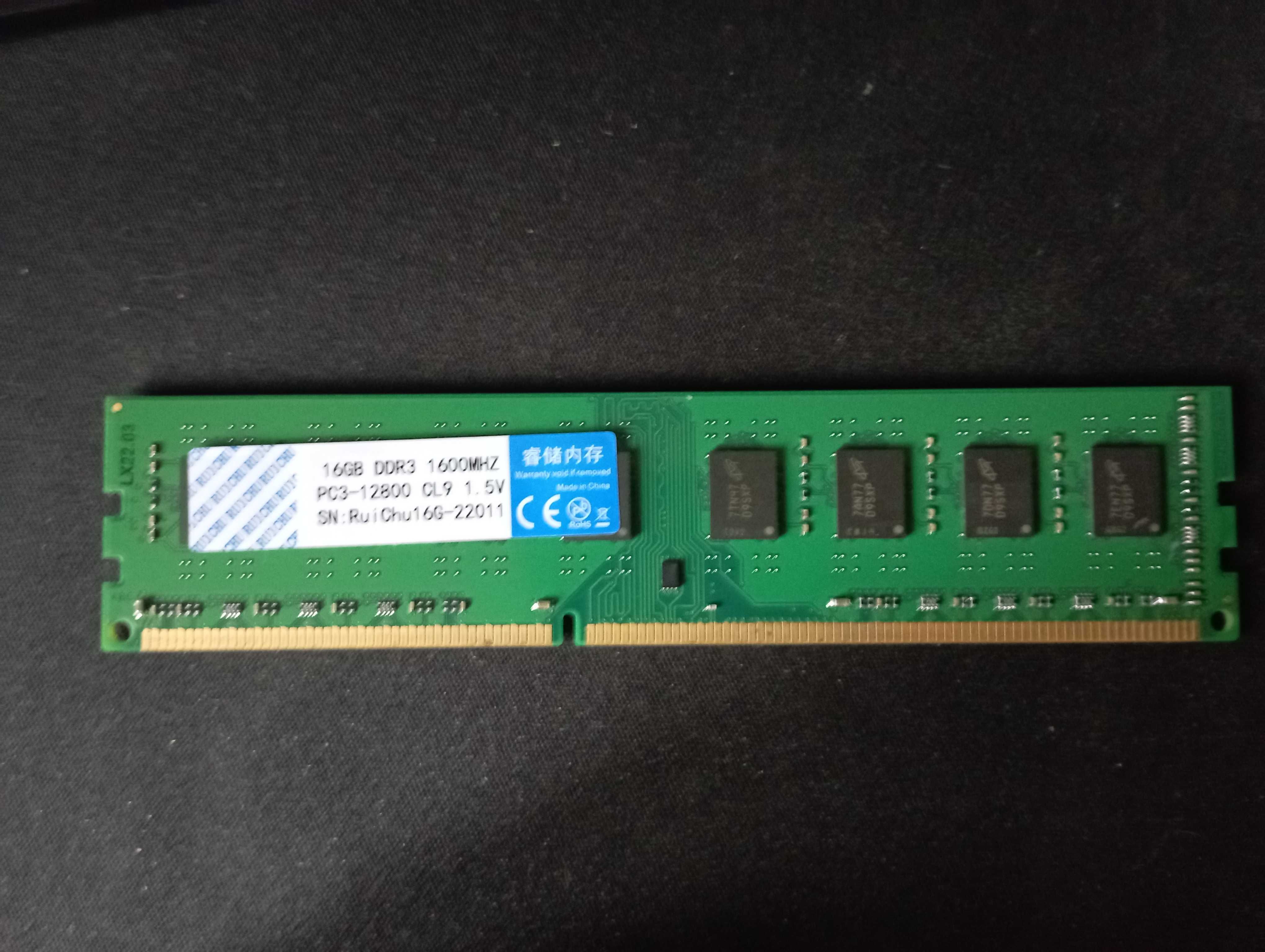 Ramy DDR3 8gb 1600MHz