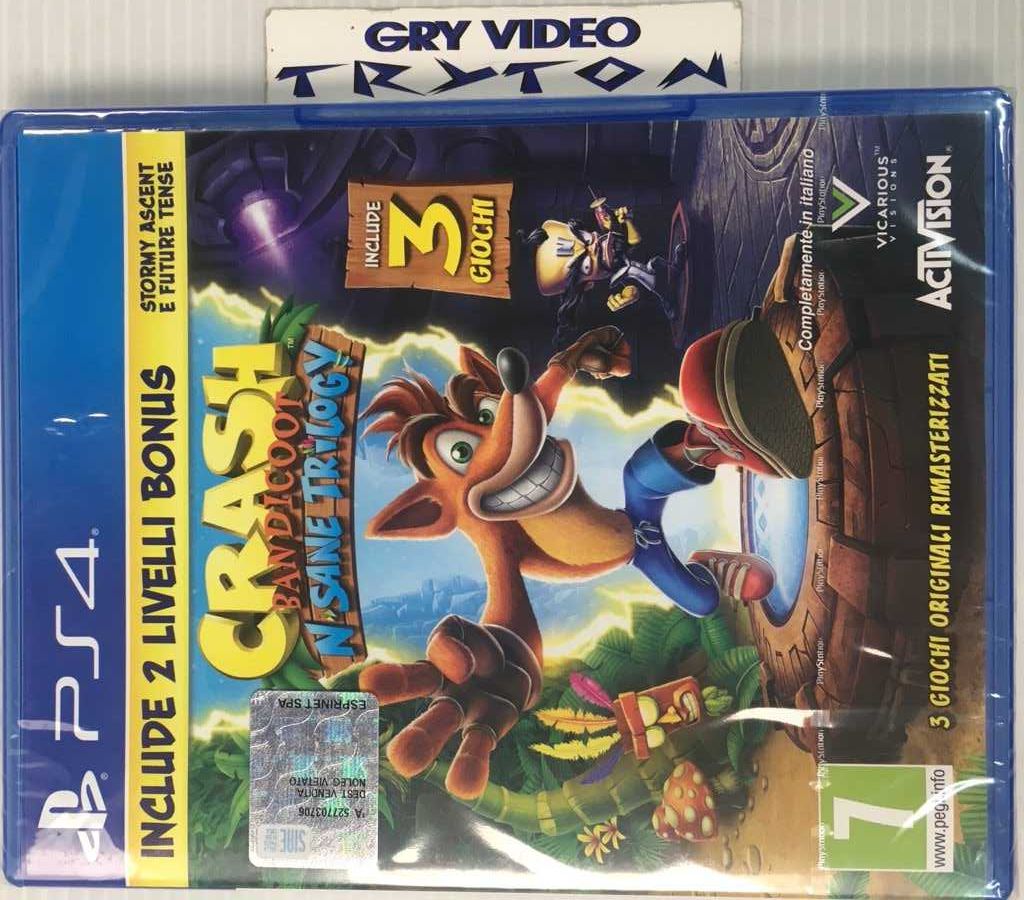 Crash Bandicoot N Sane Trilogy PS4 Nowa / Poznań / Sklep / Zamiana