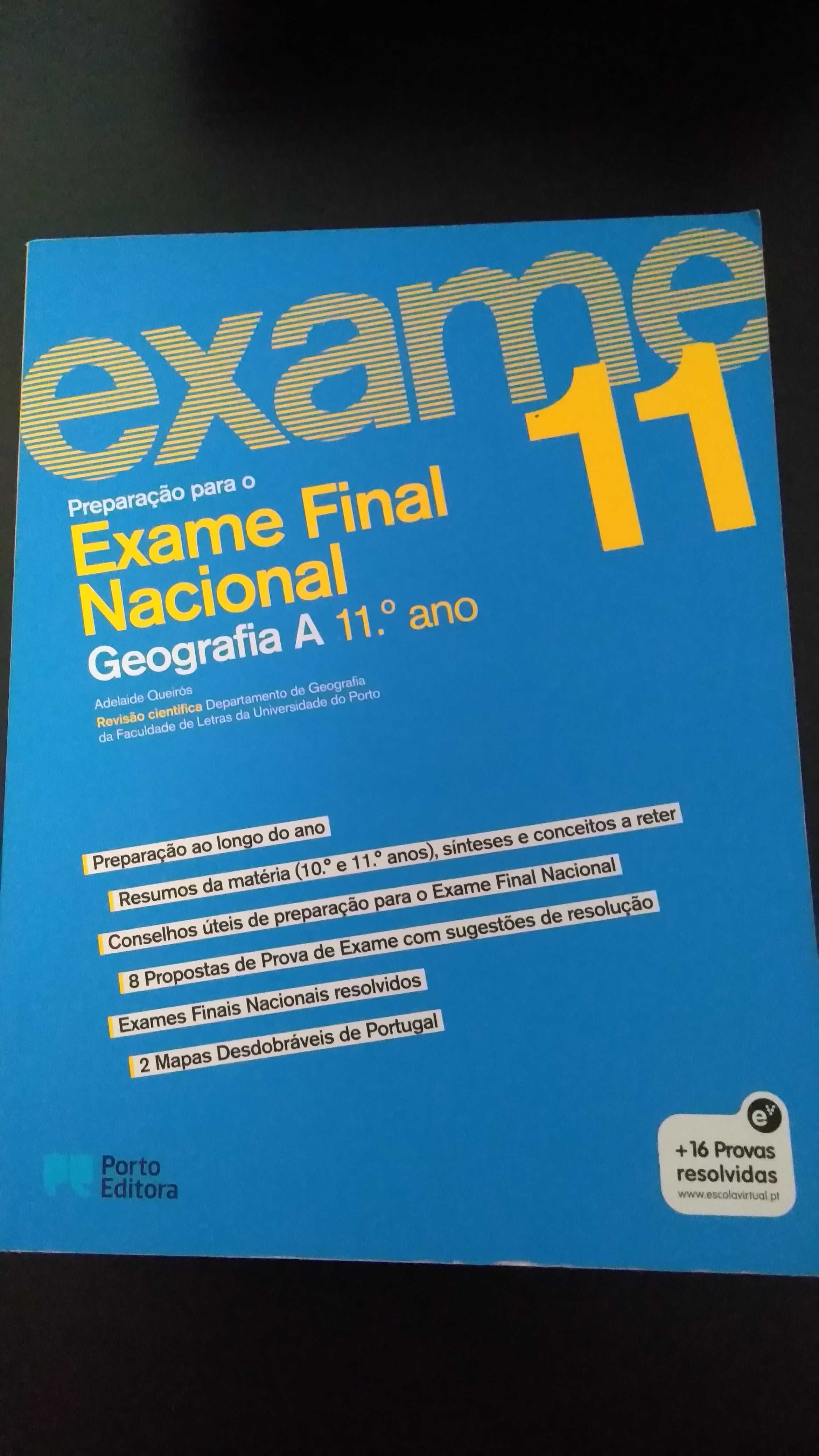 Livro de exames de Geografia 11ºano (Porto Editora)