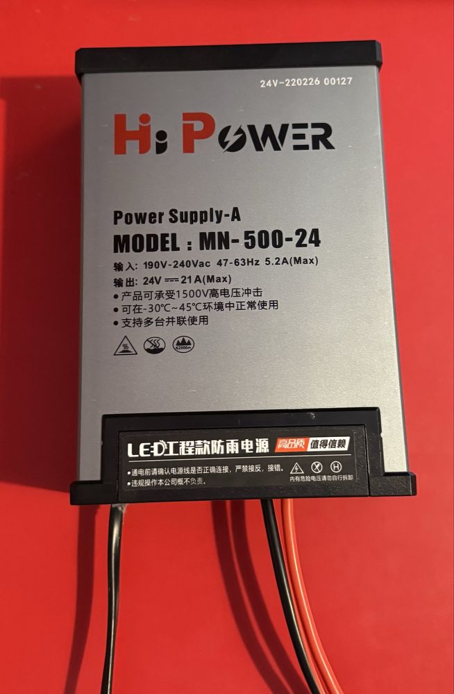Потужний блок живлення hi power 24v 21A