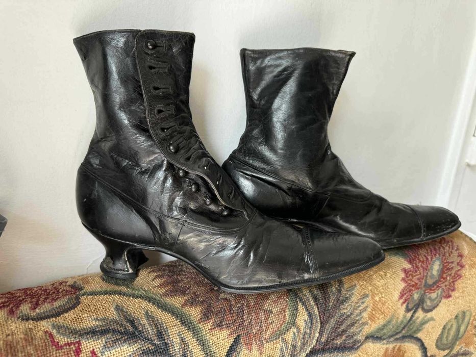 Buty antyk XIX wiek przedwojenne 1900 secesja
