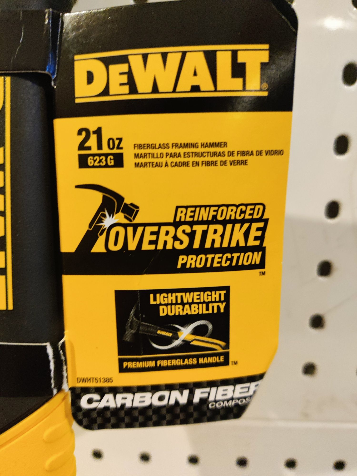 DeWalt DWHT51385 21" Carbon fiber фреймерский столярный молоток США