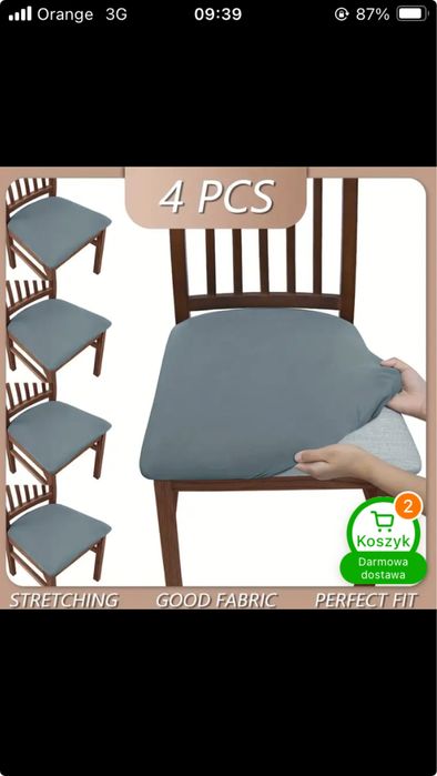 Pokrowiec na krzesło 5 szt