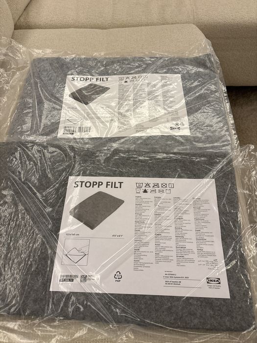 STOPP FILT Antypoślizgowa podkładka pod dywan, 123x185 cm