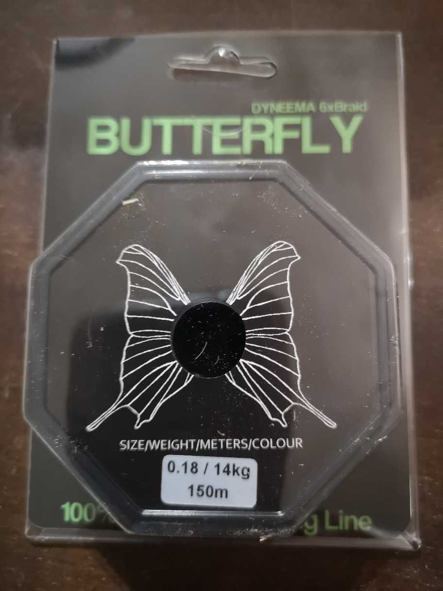 Plecionka wędkarska Butterfly 0.14mm 11kg czarna 150m