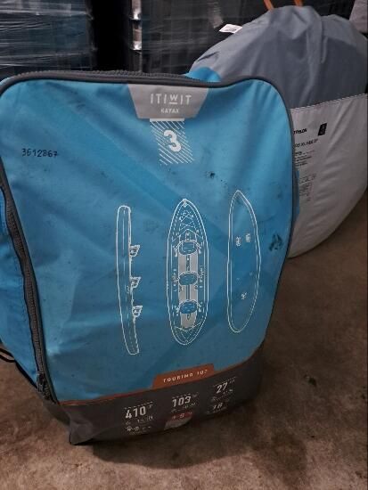 KAYAK INSUFLÁVEL FUNDO DROPSTITCH X100+ 3 LUGARES