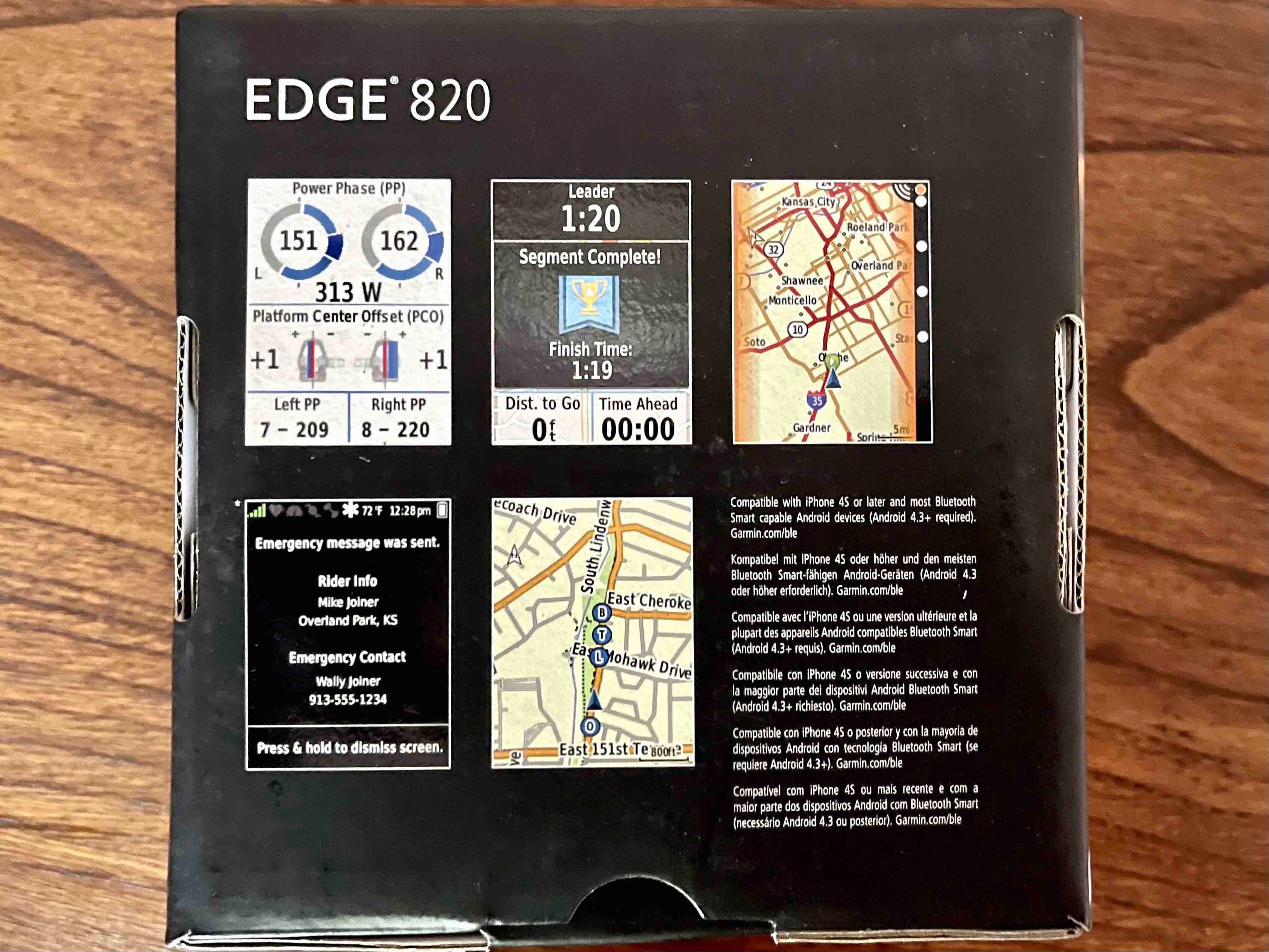 Garmin Edge 820 + Sensor velocidade + Sensor cadência