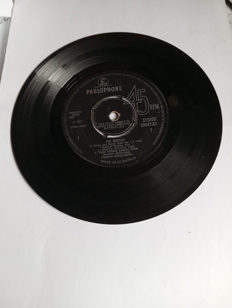Vinil 45rpm para gramofone The Beatles 1967