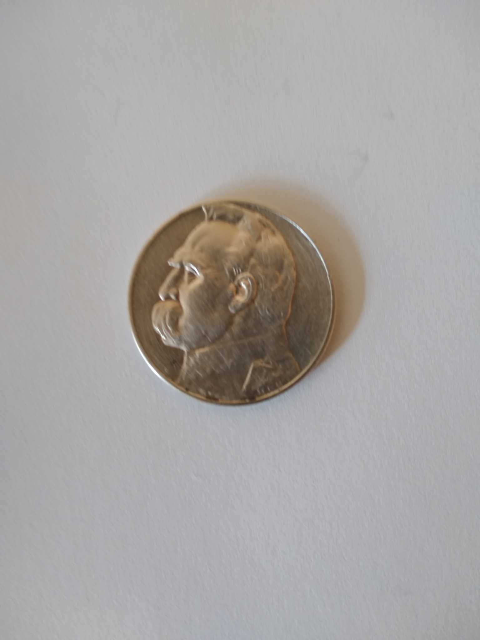 Srebrna moneta 5 zł z 1935 r. - Piłsudski