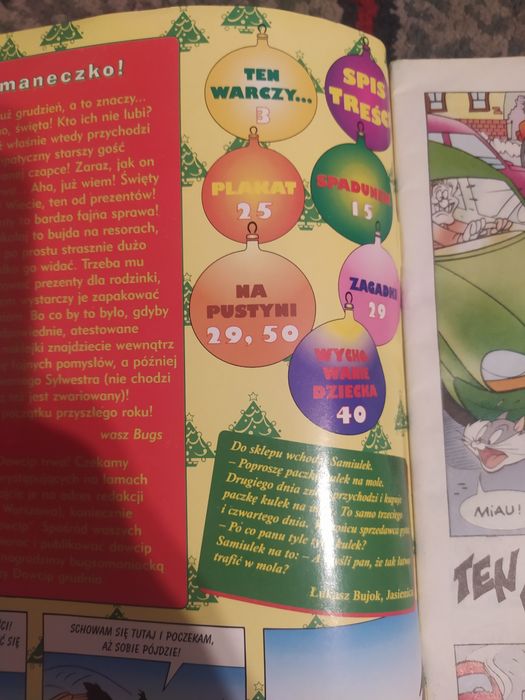 Królik Bugs Egmont Komiks + Dodatek Świąteczny 1998 Bugs Bunny