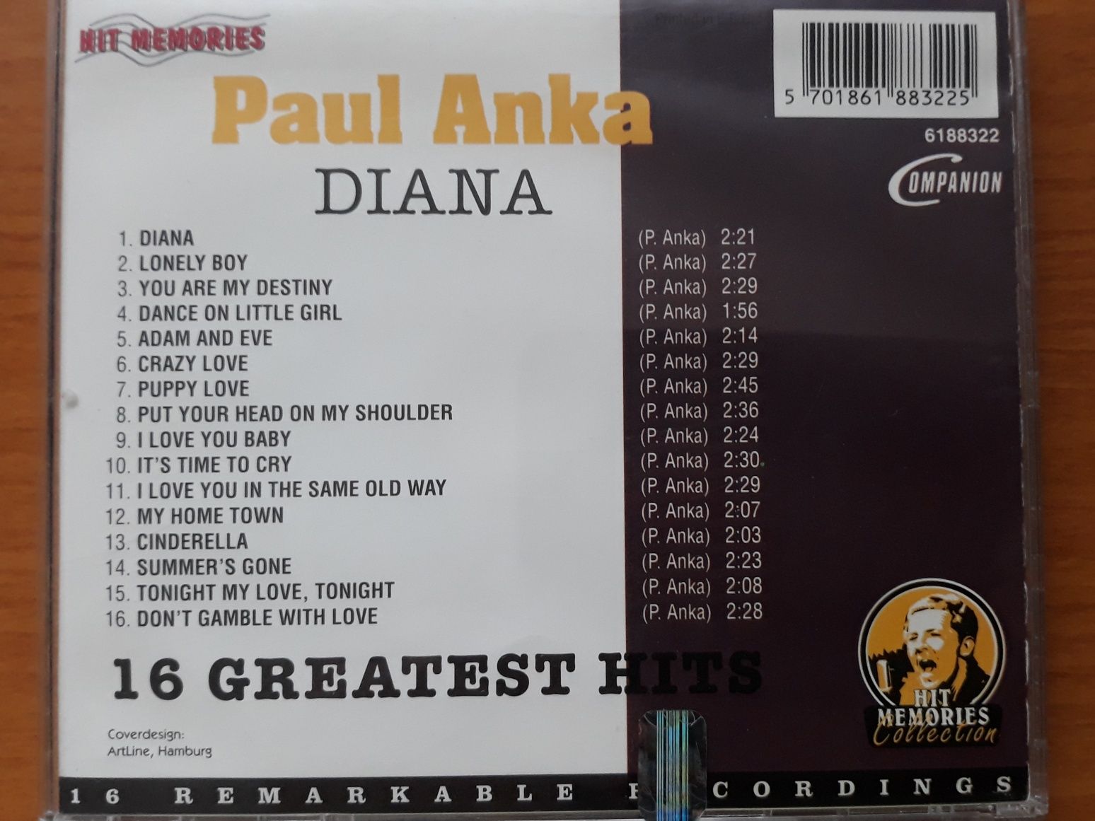 cd Paul Anka DIANA