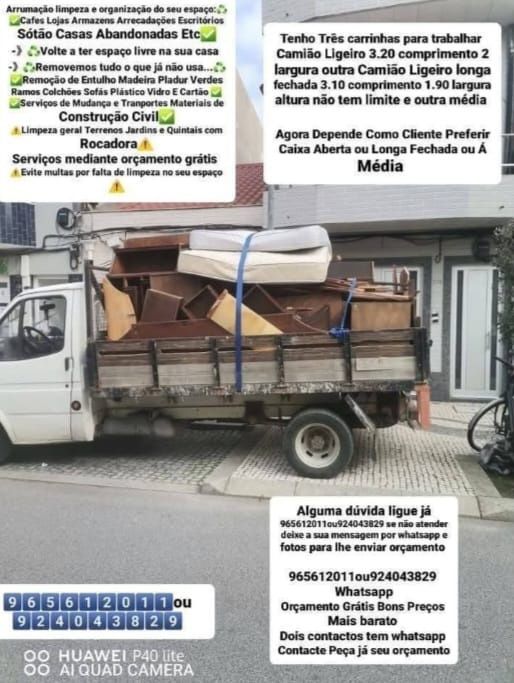 Recolha de Entulho madeira Pladur removemos tudo que ja nao usa