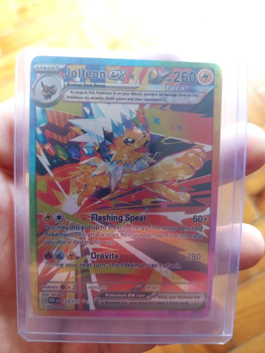 Cartas Pokémon Raras Tera ex – Mint (Jolteon, Gholdengo, Ogerpon, etc.