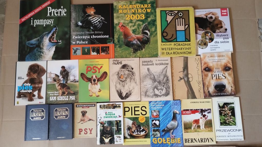 20 książek o zwierzętach, psach, hodowli i przyrodzie