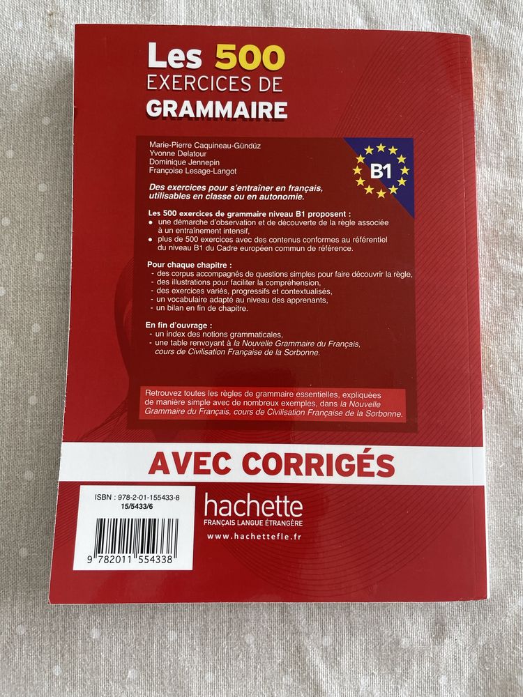 Les 500 exercices de Grammaire - Hachette novo