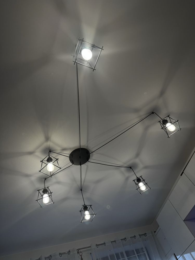 Lampa pająk loft.